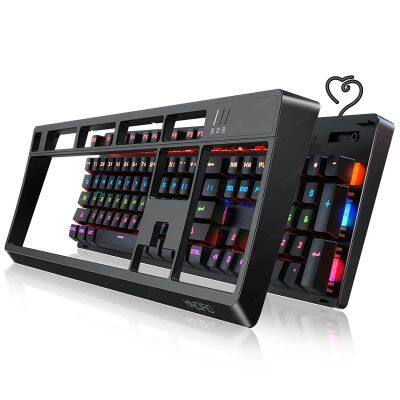 Vendedor mais vendido da Amazon, teclado mecanico gamer k300 com painel destacável, teclado de computador universal de duplo modo