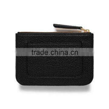 Fashion leather zipped coin purse Wholesale top quality cowhide coin pocket