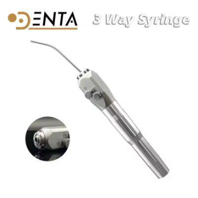 Straight Dental Air Water 3 Triple three Way Syringe Handpiece handle tubing with 2 Nozzles Tips Tubes For KAVO SIRONA ,FONA