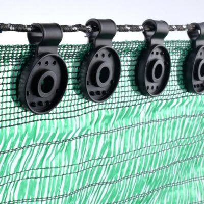 Shade Cloth Clips - Black Round Plastic Sun Shade Clip