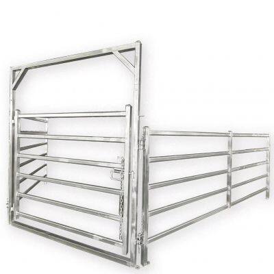 Australia Cheap Cattle Farm Fence Galvanized Iron Rails Welded Cattle Equipment