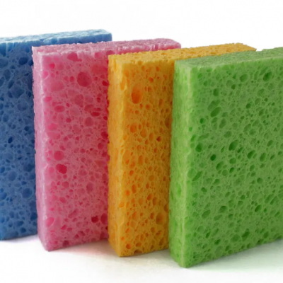 Популярный высокопоглощающий целлюлозный губчатый чистильщик для кухни, столовых посуд
