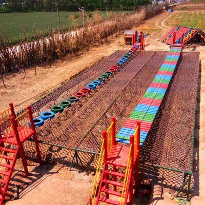 Outdoor Jungle Crossing and Expansion Equipment, Jungle Obstacle - Course Adventure Equipment, Jungle Expansion Amusement Equipment for Scenic Spots photo-4