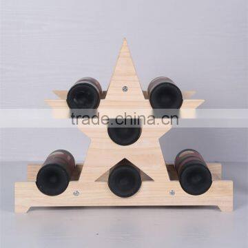 Unfinished Wooden Wine Rack photo-3