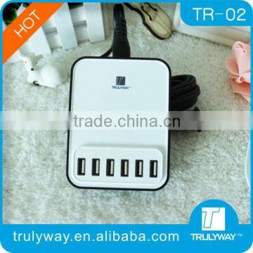 Hot sale Multi-Port USB Charger with 40W(5V/8A) from Trulyway