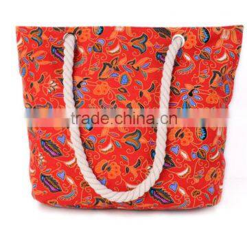 Personality contracted large bag rope single shoulder big bag women handbag sale