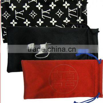 microfiber embroidery mobile phone pouch Shenzhen supplier