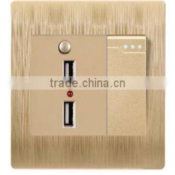 Luxurious Manufacturer Dual USB Ports Switch/USB Multi Charger/Mobile Phone Wall Charger USB photo-2