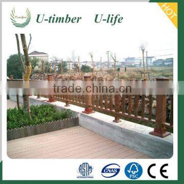 Inexpensive WPC balcony railing designs outdoor