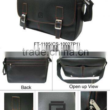 Hot sale classic high quality men Messenger or shoulder Bags black colour pu