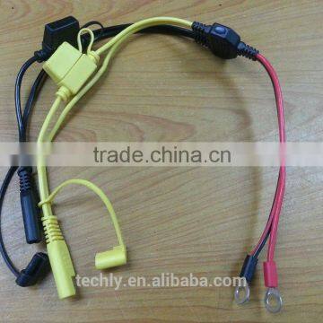 14AWG Twins of Cable With SAE Plug , Molding 40A Fuse Holder & Cover and 8.5mm Ring Terminal photo-3