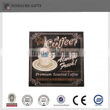 Fashion wooden cafe advertisement board