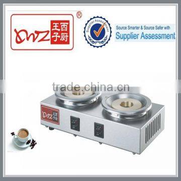 Two burners electric coffee boiler