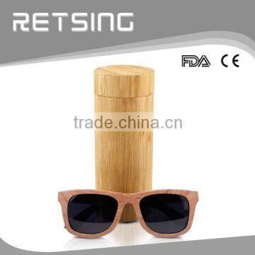 Bamboo Tube Case for Bamboo Sunglasses, Wood Cylinder Sunglass Case