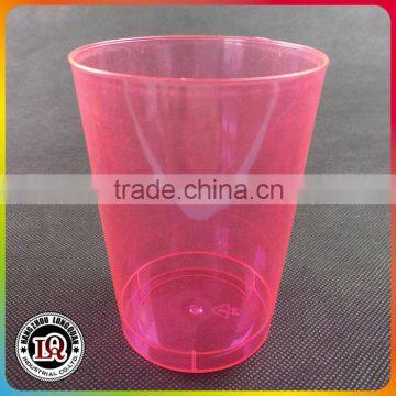 Disposable Plastic Pink Water Juice Cup