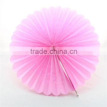 Baby Pink Wall Decorative Paper Fans Wedding Backdrop Decors                        
                                                Quality Choice