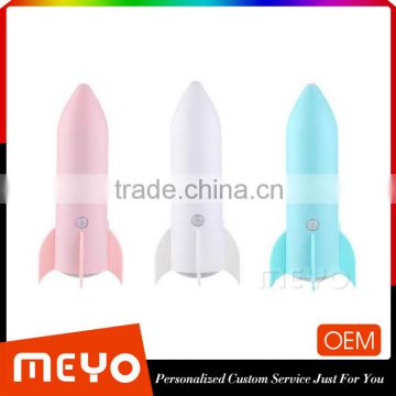 Custom Logo USB Rocket Design Table Lamp Night Light For Bed Decoration