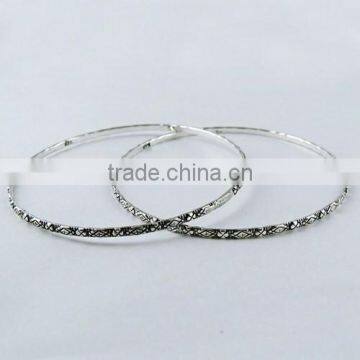 Indian Jewellery Manufacturer !! Kada Bangle 925 Sterling Silver Bangles, Silver Jewellery Wholesaler, Silver Jewellery India