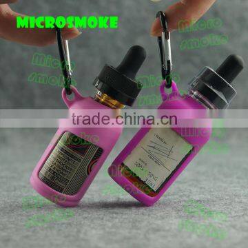 Alibaba 5ml 10ml 15ml 30ml silicon material eye dropper glass plastic bottles, e juice protective e-liquid bottle silicone case