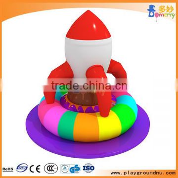 Rocket soft inflatable turnable for kids play park