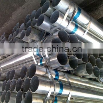 A53 GR B BS1387 erw steel tube Hot dipped galvanized steel pipe