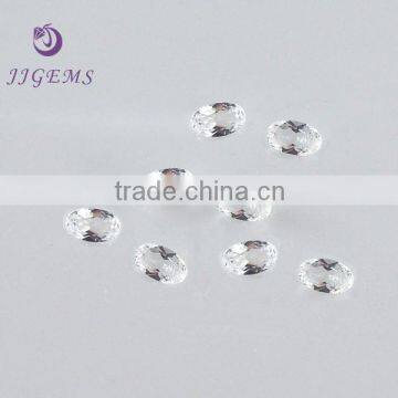 Top Quality Natural Oval Shape Rough White Topaz stone price