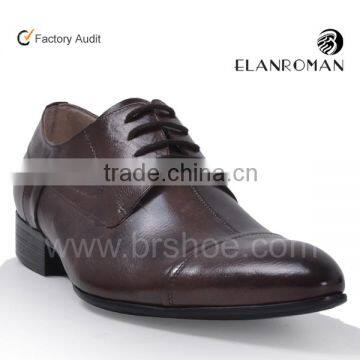 Calf skin dress men shoe leather shoe for men with good price