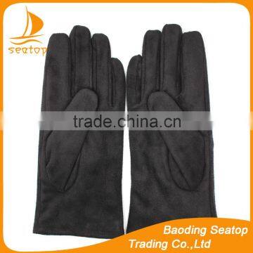 New 2016 Womans Suede Smart Phone Hand Gloves With Fake Diamonds photo-6