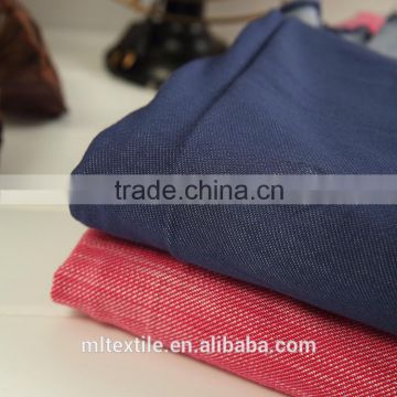 Hot T/R slub knitted denim fabric