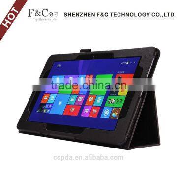 Stylish black 10.1 inch tablet protective cover case for ASUS Transformer Book T100 Chi with stand