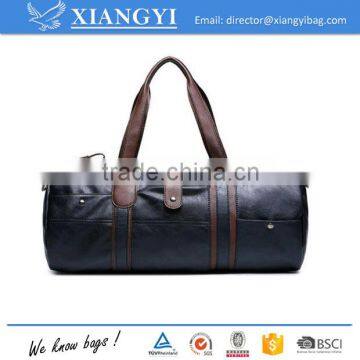 PU Leather Bag Men Duffel Bag Gym Shoulder Business Outdoor Sport Tote