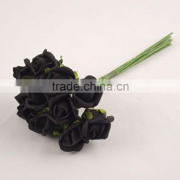 Small Foam Rose Buds in a Bunch of 10 in 13 Colours artificial flower AF016