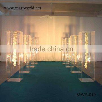Wedding Decoration 80 cm Height Transparent Acrylic Box for Wedding Decoration Flower Stand(MWS-019) photo-3