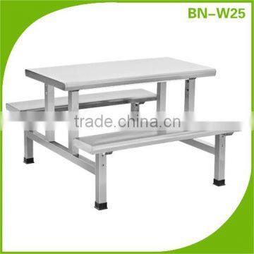 Cosbao stainless steel kitchen fast food table and chairs/restaurant dining table&chairs (BN-W25)