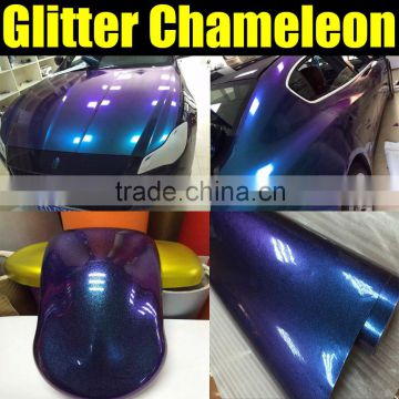 Metallic Pearl Vinyl Wrap for Car Color Changing Purple to Blue Chameleon