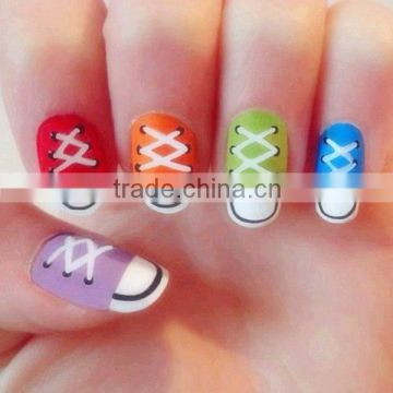 Q shoes kids false nail tips supplies /Lovely kids nail designs full well nail tip/kids nail art maker/kids nail tips