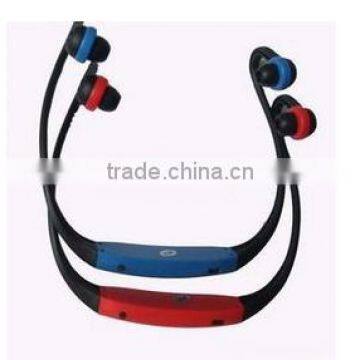 The most fashionable neckband headset sport mp3 headphone with fm radio