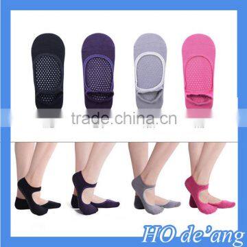 Hogift New design backless slip silicone yoga socks