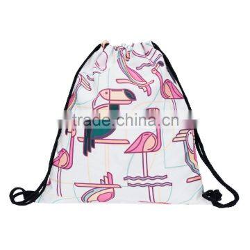 New Design Full Printed Duffel Cord Drawstring Bag