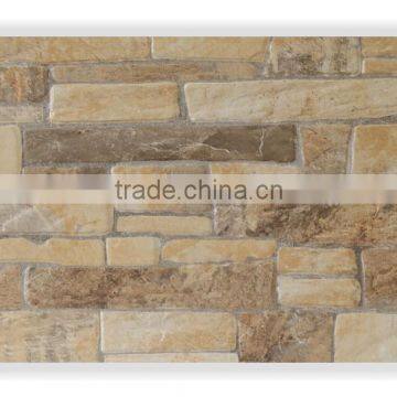 Rustic culture digital design 3D inkjet exterior wall tile 300x600