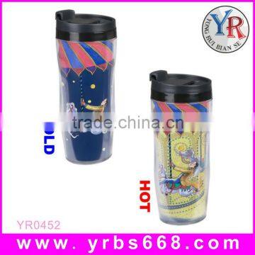 YR Colorful Double Wall Plastic Juice Cup Personalized