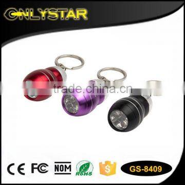 Onlystar GS-8409 aluminum waterproof gift mini led flashlight keychain