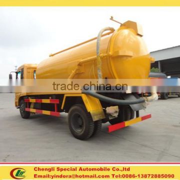 China truck tankers suction, sewage suction tanker truck, sewage sucking truck 10000litres