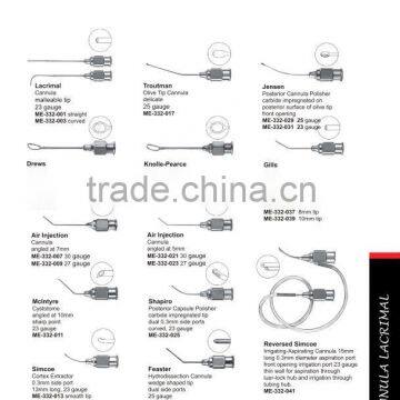 Ophthalmic Lacrimal Cannula