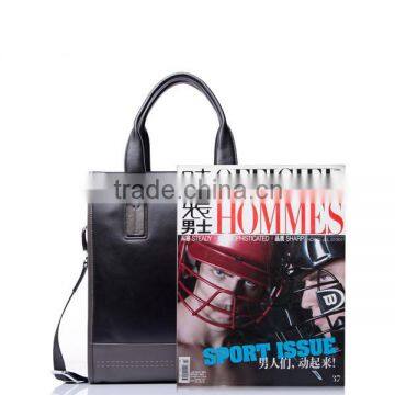 Fancy designer leather tote handbag