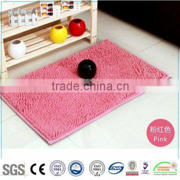 NEW machine made washable super soft door mat , wholesale foam backed chenille mat / Chenille mat-QINYI