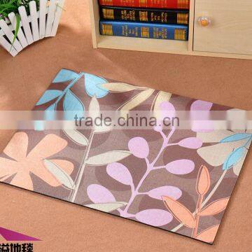 New Design Romance Style WELCOME Printing Home Textile Non Woven Fabric 100% polyester Anti-slip Bath Door Kitchen Mat