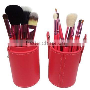 Portable natural hair professional makeup brush set