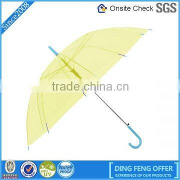 Ladies Walking Length POE Dome Shaped Transparent Umbrella