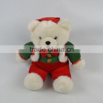 Christmas Plush Teddy Bear Toy With Hat and Clothing